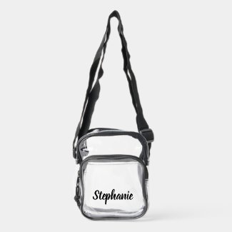 Personalized Custom Black Script Name Stadium 