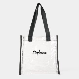 Personalized Custom Black Script Name Stadium 