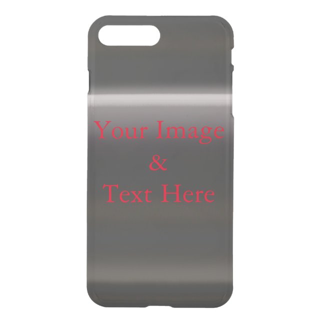 Personalized Custom Black Your Own Photo Uncommon iPhone Case (Back)