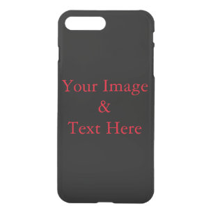 Personalized Custom Black Your Own Photo iPhone 8 Plus/7 Plus Case
