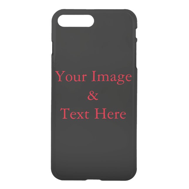 Personalized Custom Black Your Own Photo Uncommon iPhone Case (Back)