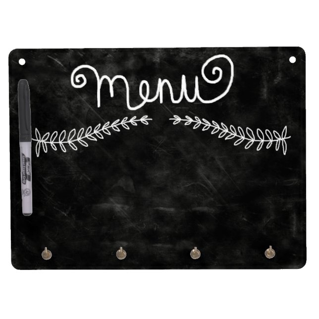 Personalized Custom Blackboard Chalkboard Menu (Front)