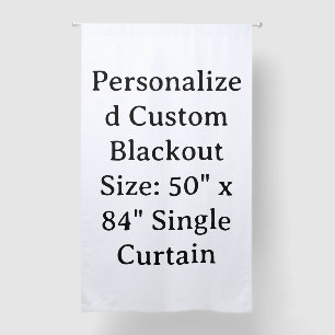 Personalized Custom Blackout Size: 50" x 84" Curtains