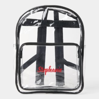 Personalized Custom Bold Red Script Name Stadium 