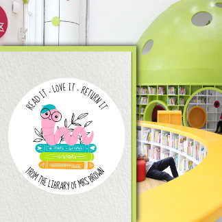 Personalized Custom Book Stickers | Bookplate Labe