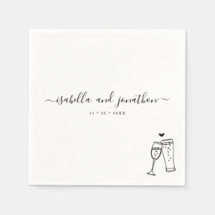 Personalized Custom Bubbles & Brews Themed Napkins