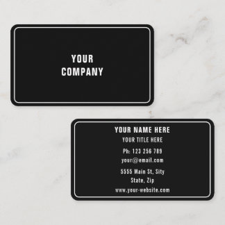 Personalized Custom Business Cards Example