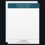 Personalized Custom Business Letterhead Template<br><div class="desc">Custom Colors and Fonts - Design Your Own Personalized Business Letterhead with Logo ( Back Side ) - Add Your Name - Company / Address - Contact Information / Logo - Image - Photo or QR Code ( back side ) - Resize and move or remove and add elements -...</div>