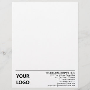 Personalized Custom Business Letterhead with Logo