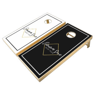Personalized Custom Business Logo Company Event Co Cornhole Set