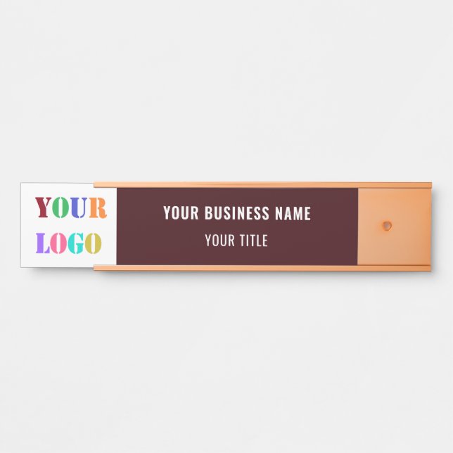 Personalized Custom Business Logo Name Door Sign (Front)