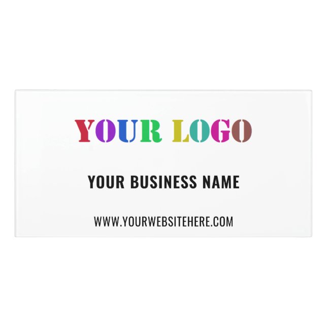 Personalized Custom Business Logo Name Door Sign (Classic Front)