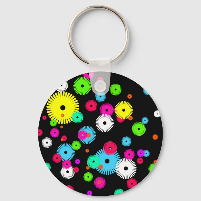 Personalized Custom Buttons & Pins Keychain (Front)