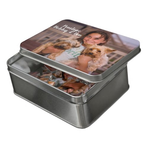 Personalized Custom Child with Pets Jigsaw Puzzle