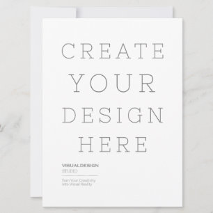 Personalized Custom Christmas Flat Invitation