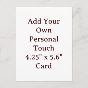 Personalized Custom Christmas Holiday 4.25" x 5.6" Postcard