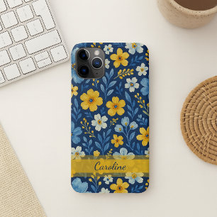Personalized Custom Classy Floral Art Pattern iPhone 11 Pro Max Case