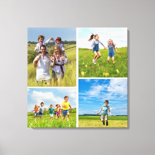 Personalized Custom College Family Photo  Canvas Print