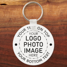 Personalized Custom Color 1-2 Photos Logo Images Keychain