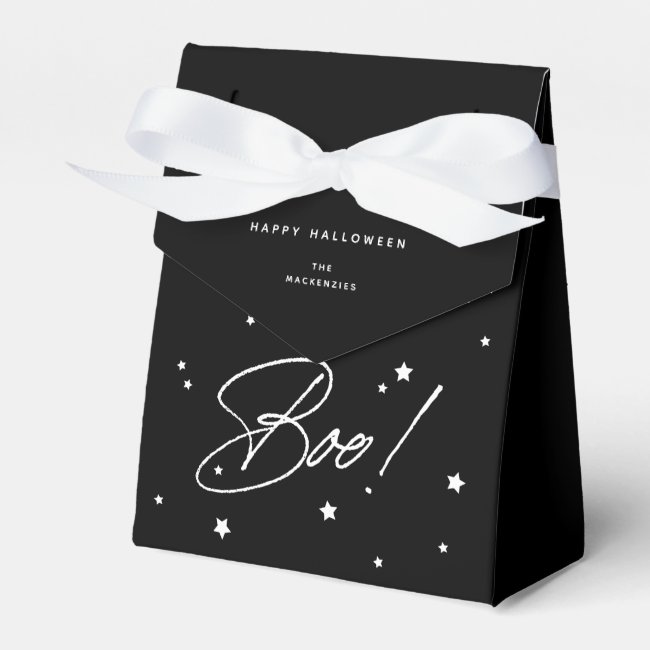 Personalized Custom Color Boo! Halloween Favor Box