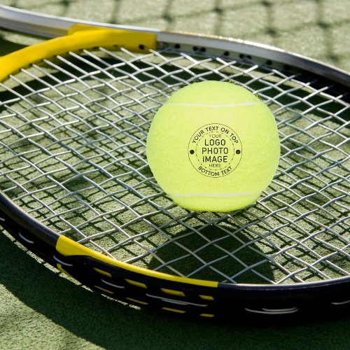 Personalized Custom Color Text Photo Logo  Tennis Balls