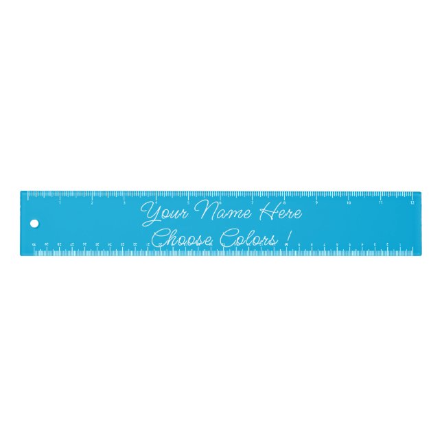 Personalized Custom Colors and Text Ruler (Front)