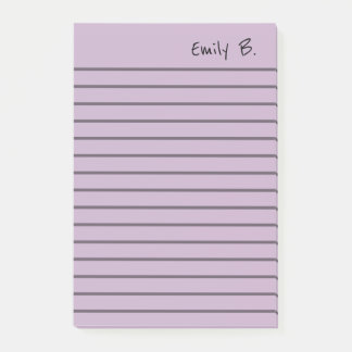Personalized Custom Colour 4x6 Lined Post-it Notes