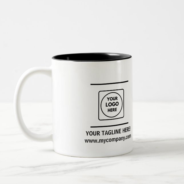Personalized Custom Company Logo Promo mug (Left)