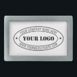 Personalized Custom Company Logo Text Belt Buckle<br><div class="desc">Custom Colors and Fonts - Design Your Own Personalized Belt Buckle with Your Company Logo Name Website or Custom Text Promotional Business or Modern Personal Belt Buckles / Gift - Add Your Logo - Image - Photo or QR Code / Name - Company / Website or E-mail or Phone -...</div>