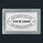 Personalized Custom Company Logo Text Belt Buckle<br><div class="desc">Custom Colors and Fonts - Design Your Own Personalized Belt Buckle with Your Company Logo Name Website or Custom Text Promotional Business or Modern Personal Belt Buckles / Gift - Add Your Logo - Image - Photo or QR Code / Name - Company / Website or E-mail or Phone -...</div>