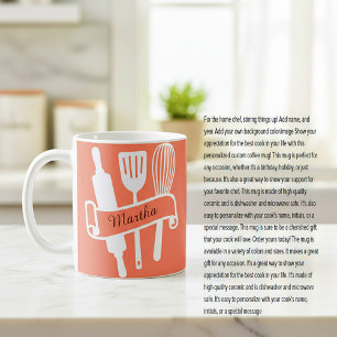 Personalized custom cook's coffee mug