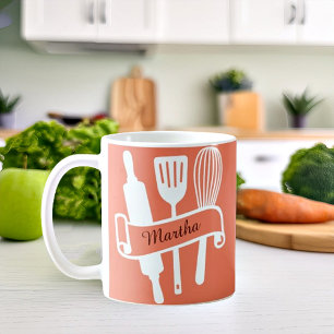 Personalized custom cook's coffee mug