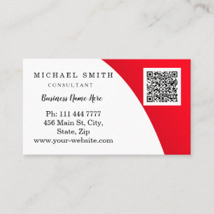 Personalized Custom Corporate QR Code Logo Busines Business Card