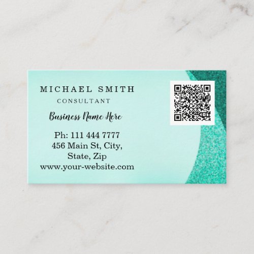 Personalized Custom Corporate QR Code Logo Busines Business Card