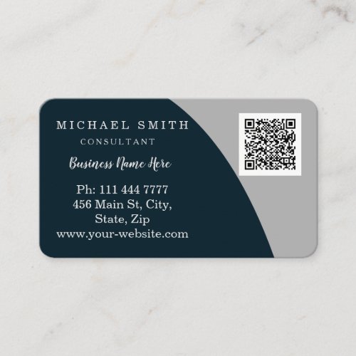 Personalized Custom Corporate QR Code Logo Business Card