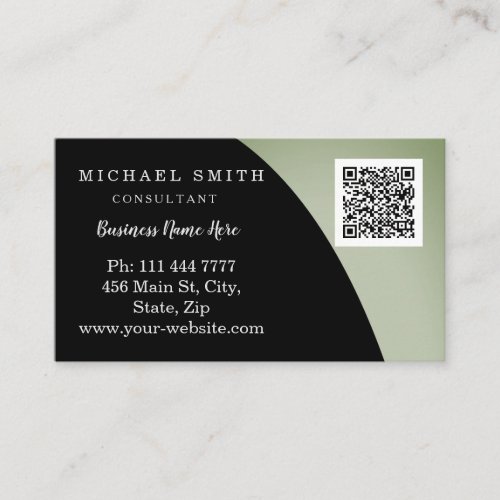 Personalized Custom Corporate QR Code Logo Business Card