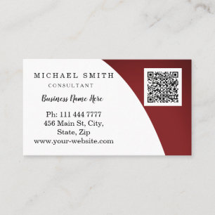 Personalized Custom Corporate QR Code Logo Business Card