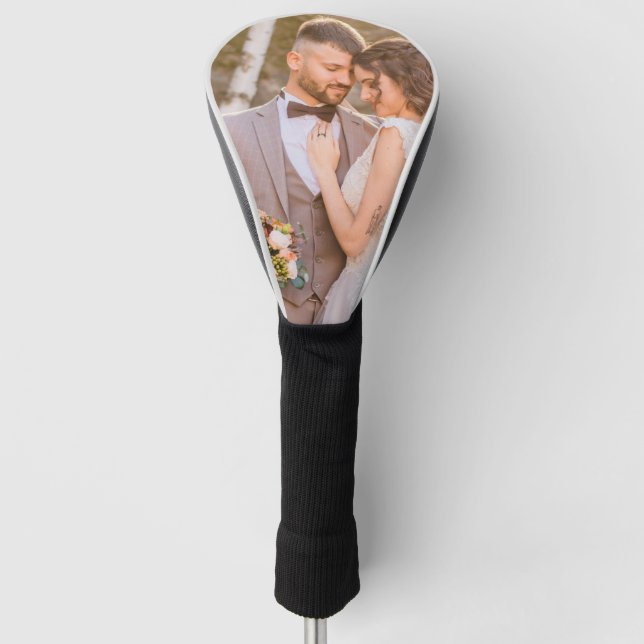 Personalized Custom Couple Photo Golf Head Cover (Front)