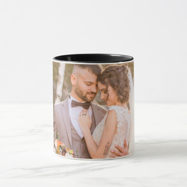 Personalized Custom Couple Photo Mug (Center)
