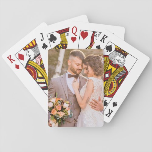 Personalized Custom Couple Photo Playing Cards