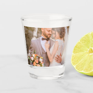 Personalized Custom Couple Photo Shot Glass
