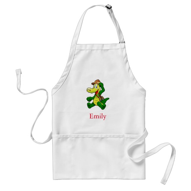 Personalized Custom Cute Dragoon Adult Apron (Front)