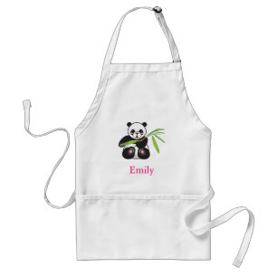 Personalized Custom Cute Panda Adult Apron