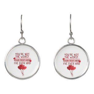 Personalized Custom Cute Valentines Day Earrings