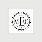 Personalized Custom Decorative Initial Embosser (Design View)
