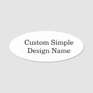 Personalized Custom Design3" X 1.25" Name Tag