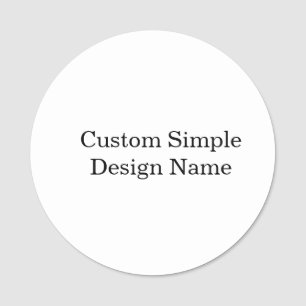 Personalized Custom Design 3" Round Name Tag