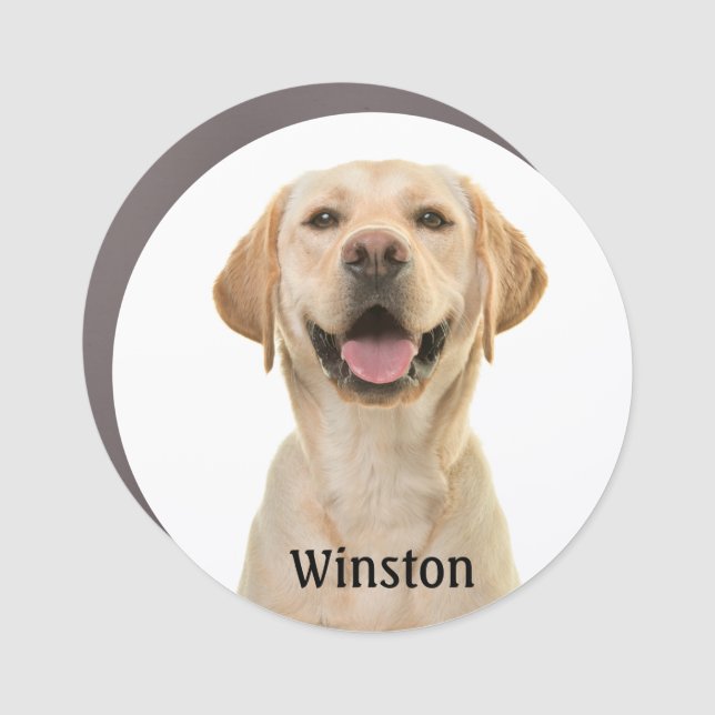 Personalized Custom Dog Car Magnet (Front)