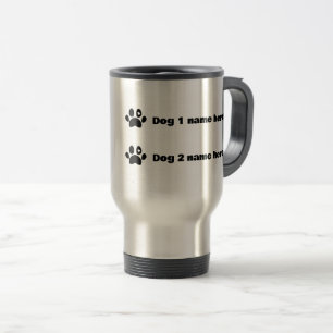 Personalized custom dog coffee lover gift travel mug