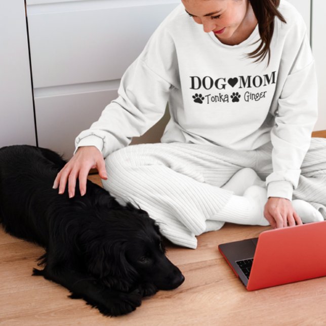 Personalized Custom Dog name Dog mom mama  Sweatshirt (Creator Uploaded)